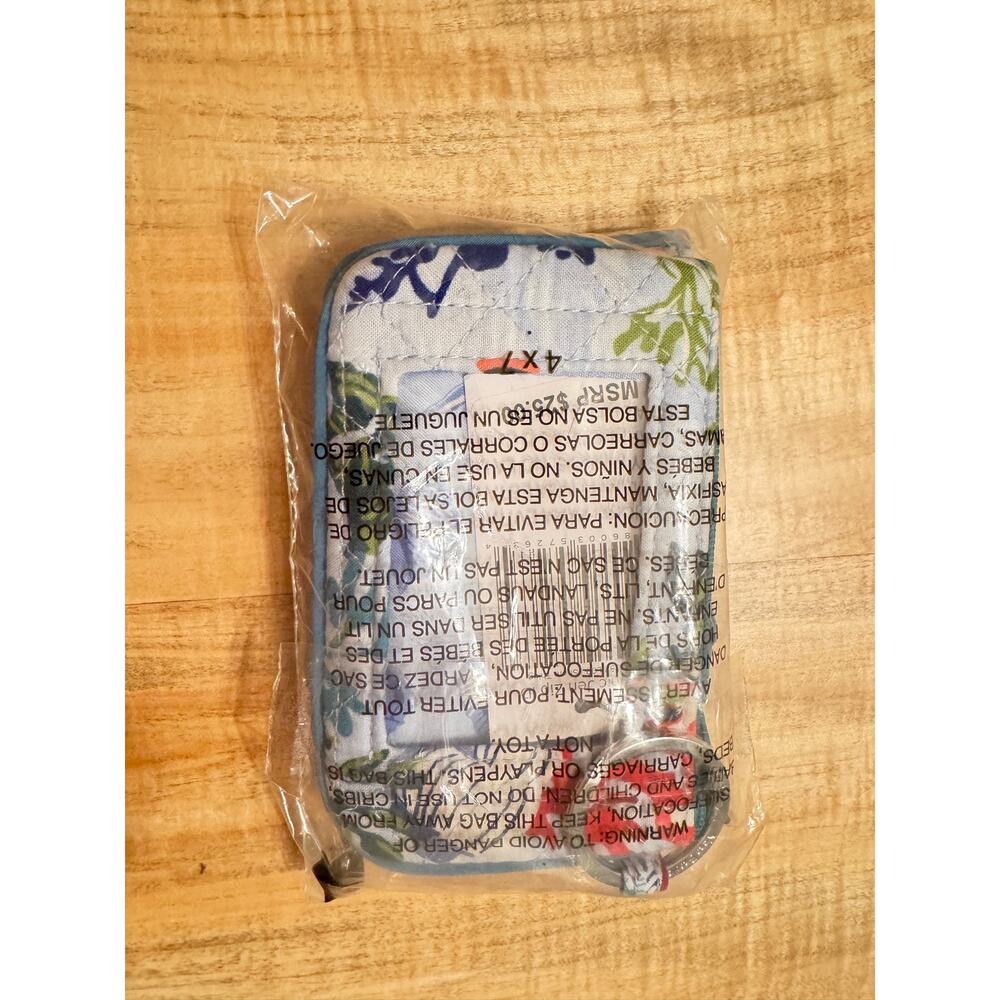 NWT Vera Bradley Iconic Jen Zip ID Case Keychain Wallet - Shore Thing - Picture 2 of 6